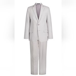 Nautica Big Boys Pindot 2 Piece Suit Set - Gray